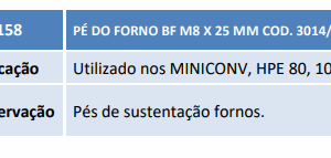 74158 Pé do forno